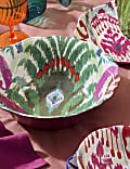 Saladier pour pique-nique à motif Ikat coloré