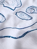 Pure Cotton Coastal Embroidered Tablecloth
