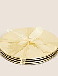 Set of 4 Hammered Metal Coasters