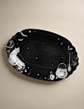 Spiderweb Halloween Platter