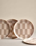Set of 4 Geo Picnic Dinner Plates