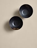 Set of 2 Oxidised Soy Nibble Bowls