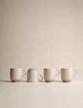Set of 4 Speckle Ceramic Latte Mugs