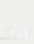 Set of 2 Double Wall Mugs