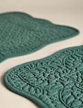 Set of 2 Pure Cotton Quilted Placemats