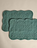 Set of 2 Pure Cotton Quilted Placemats