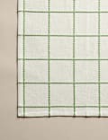 Set of 4 Pure Cotton Checked Napkins