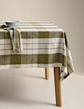 Cotton Rich Checked Tablecloth