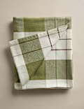 Cotton Rich Checked Tablecloth