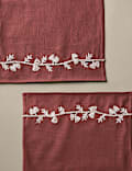 Set of 2 Pure Cotton Embroidered Placemats