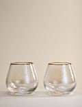 Set of 2 Hammered Lustre Tumblers
