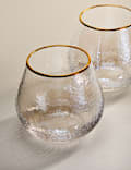 Set of 2 Hammered Lustre Tumblers