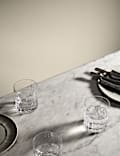 Lot de 4 verres droits texturés