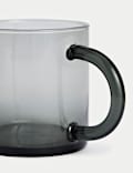 Tube Handle Glass Mug