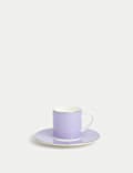 Tasse et soucoupe à expresso en porcelaine
