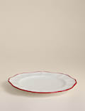 Retro Scallop Dinner Plate