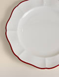 Retro Scallop Dinner Plate