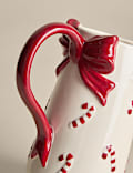Candy Cane Bow Jug