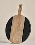 Rounded Wooden Serve Board