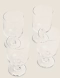 Set of 4 Tribeca Stackable Wine Glasses