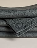 Lot de 4 serviettes de table en coton et lin