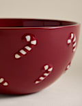 Small Candy Cane Serving Bowl