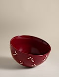 Small Candy Cane Serving Bowl