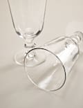 Set of 4 Soda Optic Wine Glasses