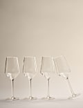 Set van 4 afgeschuinde wijnglazen, voor picknick