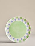 Set of 4 Summer Brights Picnic Dinner Plates