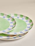 Set of 4 Summer Brights Picnic Dinner Plates
