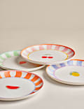 Set of 4 Summer Brights Icon Picnic Side Plates