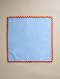 Set of 4 Cotton with Linen Ric Rac Napkins