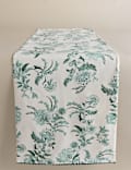 Chemin de table 100 % coton Chintz à motif fleuri