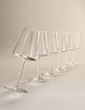Set of 6 Modern Bordeaux Wine Glasses