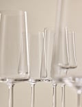 Set of 6 Modern Champagne Flutes