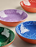 Set of 4 Boho Picnic Pasta Bowls