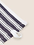 Lot de 4 torchons à vaisselle en coton à motif tressé