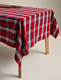 Cotton Rich Tartan Tablecloth