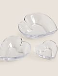 Medium Glass Heart Serving Bowl