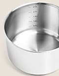 Lot de 5&nbsp;poêles et casseroles en acier inoxydable