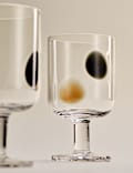 Set of 2 Dot Wine Glasses