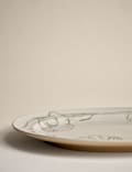 Floral Crackle Oval Platter