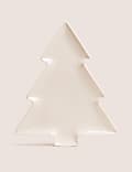 Große Weihnachtsbaum-Servierplatte aus Keramik