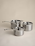 3 Piece Stainless Steel Saucepan Set