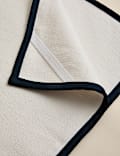 Pure Cotton Navy Trim Chef's Cloth