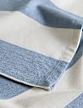 Cotton with Linen Wide Stripe Tablecloth