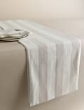 Cotton Rich Striped Table Runner