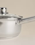 Batterie de 3 casseroles en acier inoxydable