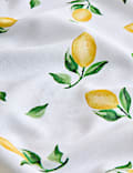 Tischdecke aus reiner Baumwolle mit Zitronen-Motiv